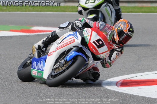 2009-05-09 Monza 1555 Superbike - Qualifyng Practice - Ryuichi Kiyonari - Honda CBR1000RR